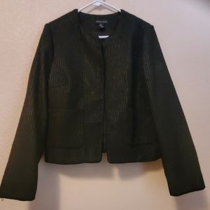 Adrienne Vittadini black Blazer Jacket size Large.